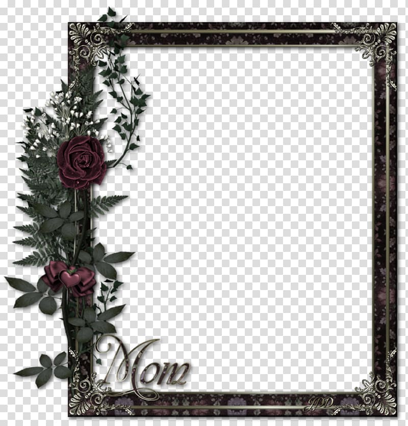 Borders and Frames frame, Brown simple frame bouquet border texture transparent background PNG clipart