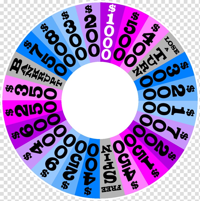 Font Wheel of Fortune Product Closing credits, cool colors transparent background PNG clipart
