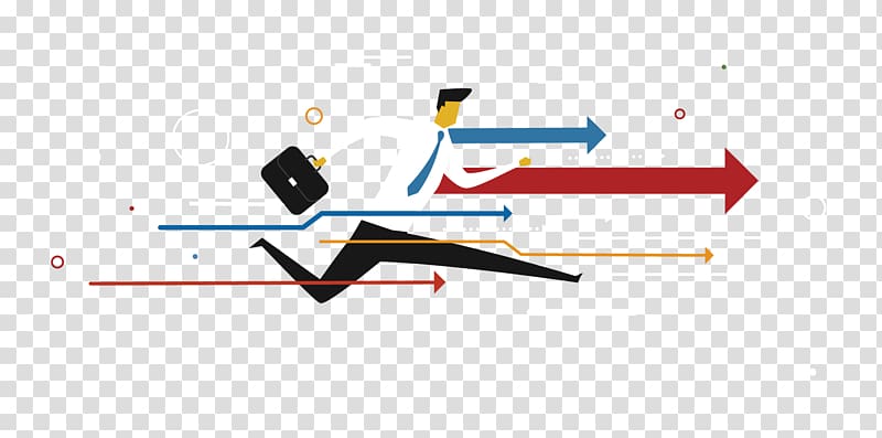 Brand Logo Technology Diagram, cartoon running business man transparent background PNG clipart