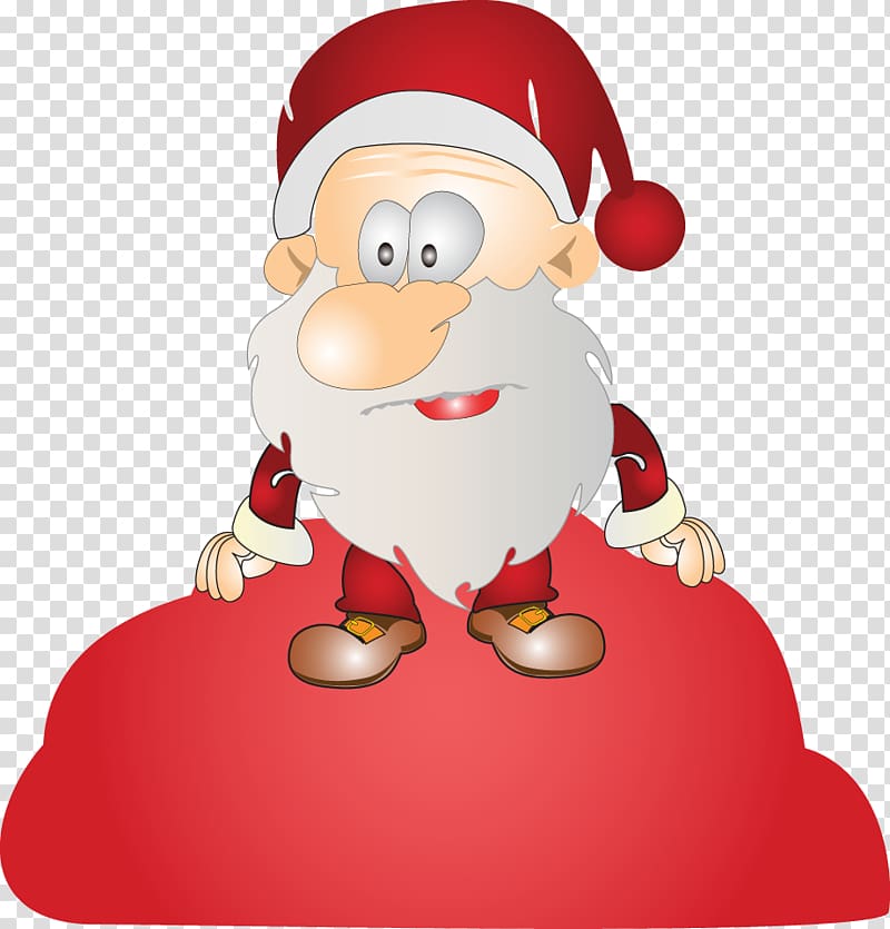 Santa Claus Christmas ornament, Santa Claus Creative transparent background PNG clipart