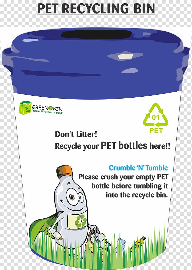 Polyethylene terephthalate PET bottle recycling Recycling bin Plastic recycling, bottle transparent background PNG clipart