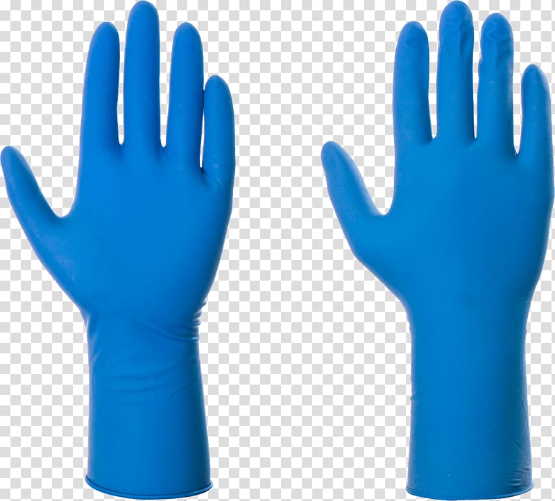 Medical glove Blue Clothing, Gloves transparent background PNG clipart