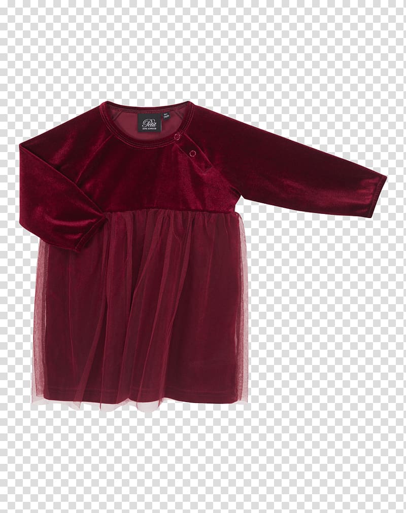 Velour Velvet Dress Blouse T-shirt, the deep red transparent background PNG clipart