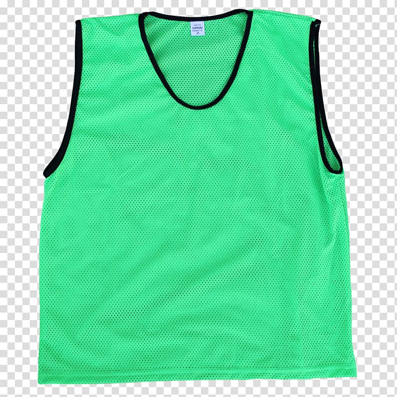 T-shirt Bib Green Jersey Sleeveless shirt, bibs transparent background PNG clipart