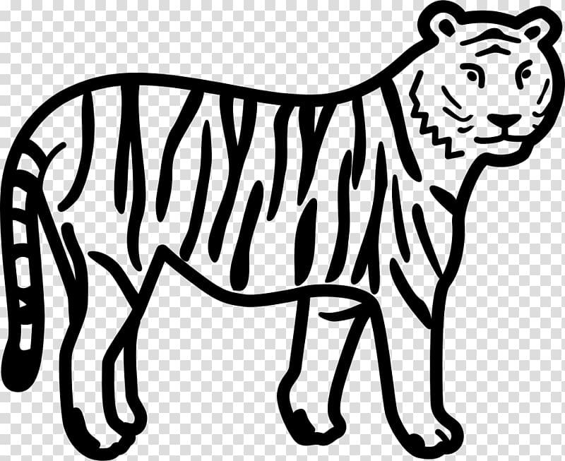 Coloring book Sumatran tiger White tiger Tiger shark Cuteness, tiger creative transparent background PNG clipart