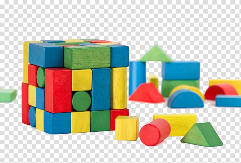 assorted-color shape learning bricks, Jigsaw puzzle Toy block , Color Cube transparent background PNG clipart