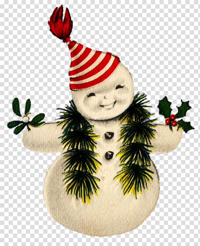 Snowman Retro style , Vintage Snowman transparent background PNG clipart