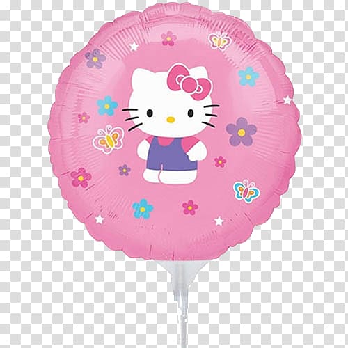 Hello Kitty Mylar balloon Birthday Party, balloon transparent background PNG clipart