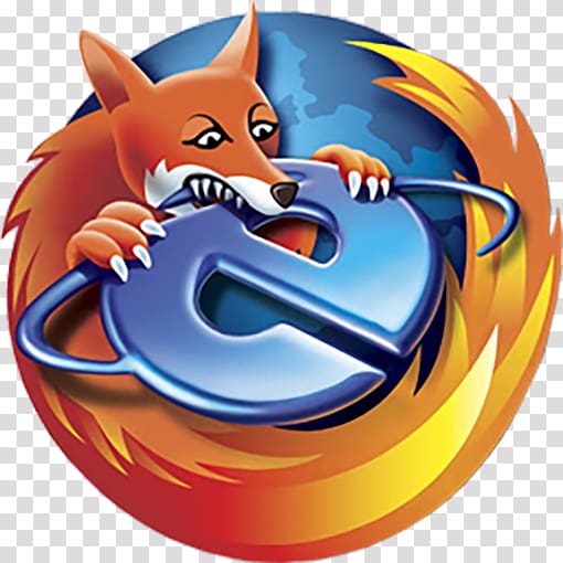 Firefox Internet Explorer 6 Web browser Add-on, A cute and ferocious fox gnawing browser transparent background PNG clipart