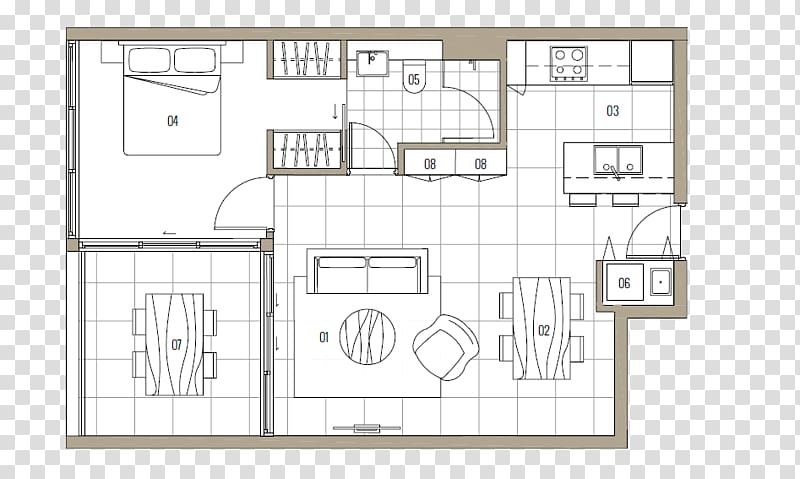 Floor plan Architecture Pattern, design transparent background PNG clipart