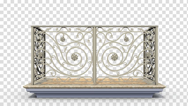 Wrought iron Parapet Balcony Sheet metal, iron transparent background PNG clipart