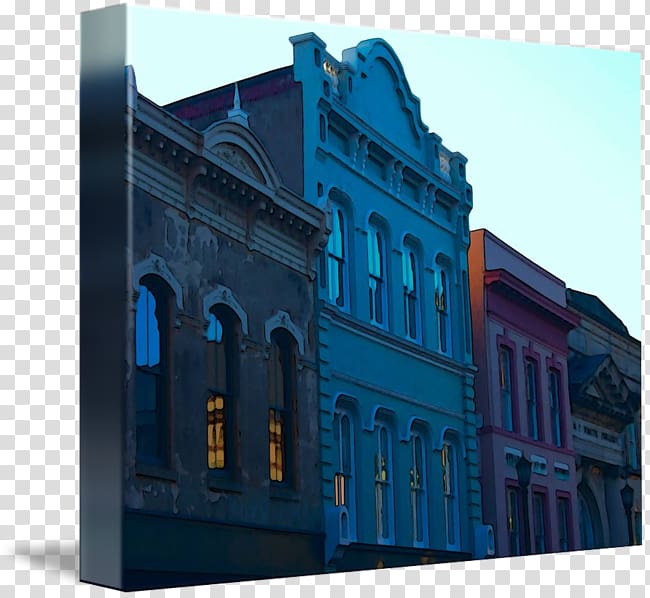 Rainbow Row Gallery wrap Canvas Art Landmark Worldwide, afternoon transparent background PNG clipart