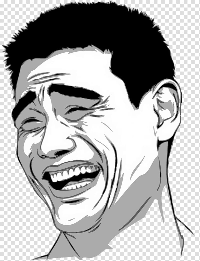 Yao Ming Chinese Basketball Association Meme Shanghai Sharks Trollface PNG  - Free Download