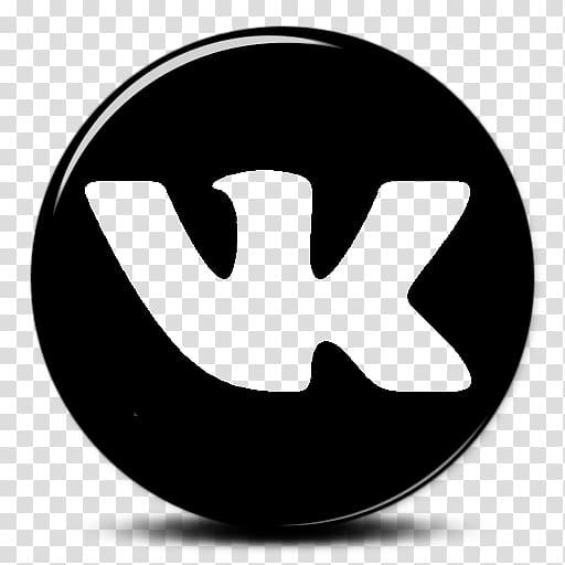 black VK icon, Social media VKontakte Computer Icons Social network, Black Vk Logo transparent background PNG clipart