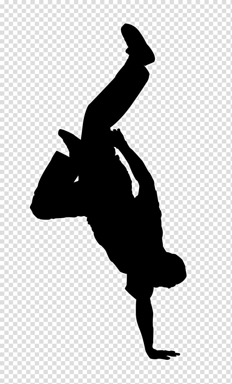 Breakdancing Hip-hop dance Street dance, Silhouette transparent background PNG clipart