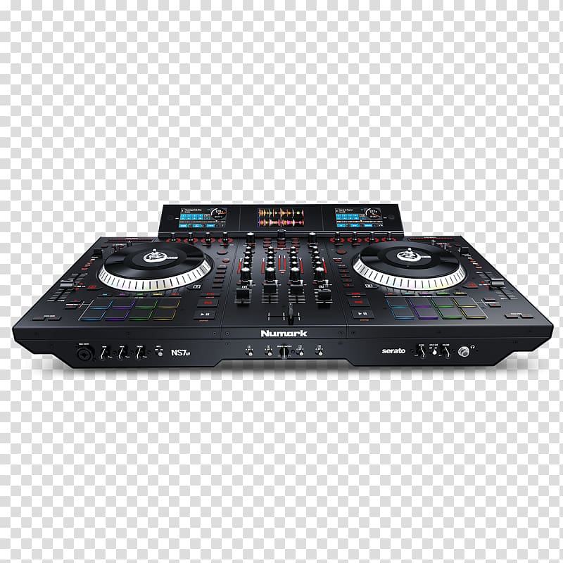 Numark NS7 III DJ controller Numark NS7III Disc jockey Audio Mixers, others transparent background PNG clipart