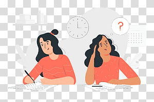 illustration, Exams, education, test, student, evaluation, question transparent background PNG clipart thumbnail