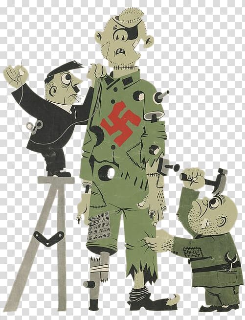 Second World War Eastern Front Nazi Germany Nazi Party Nazism, Nazi Hitler Mussolini repair robot transparent background PNG clipart