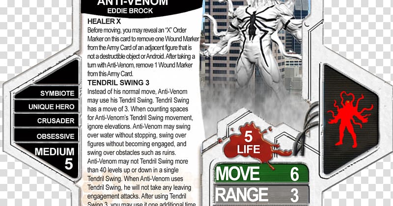 Heroscape Ant-Man Hulk Hank Pym Venom, Tendril transparent background PNG clipart
