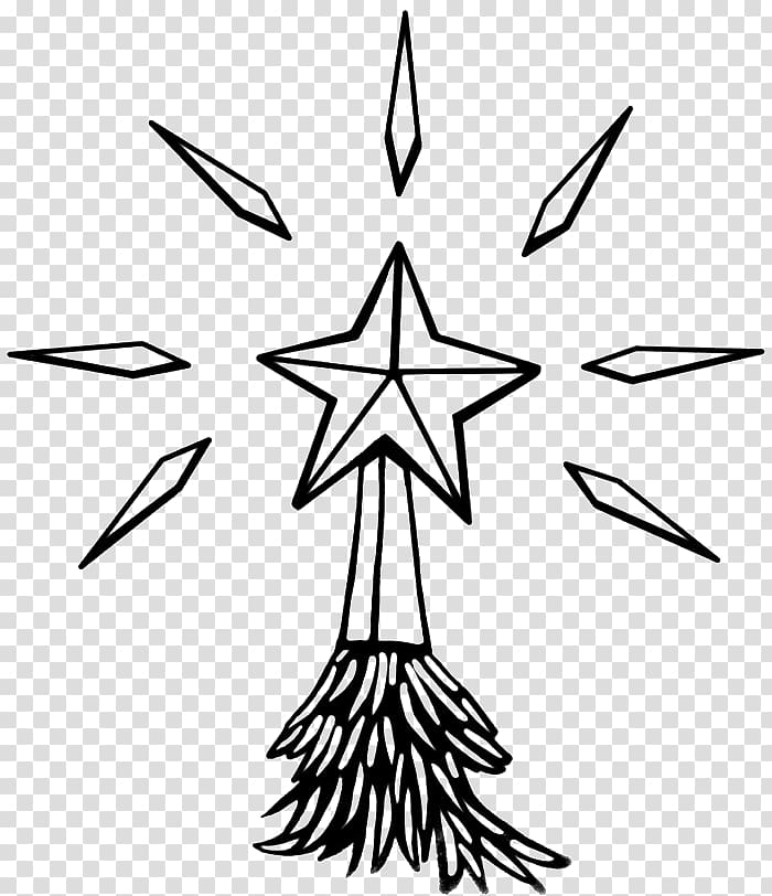 Star of Bethlehem Christmas tree Coloring book , horsehead printing transparent background PNG clipart