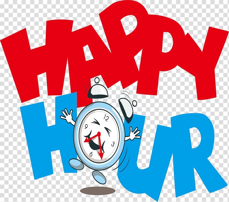happy hour text, Cocktail Happy hour , Free time to pull creative fun transparent background PNG clipart