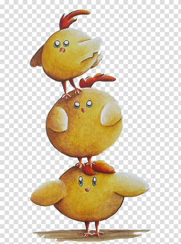 Yellow-hair chicken Cartoon Bird, chick transparent background PNG clipart
