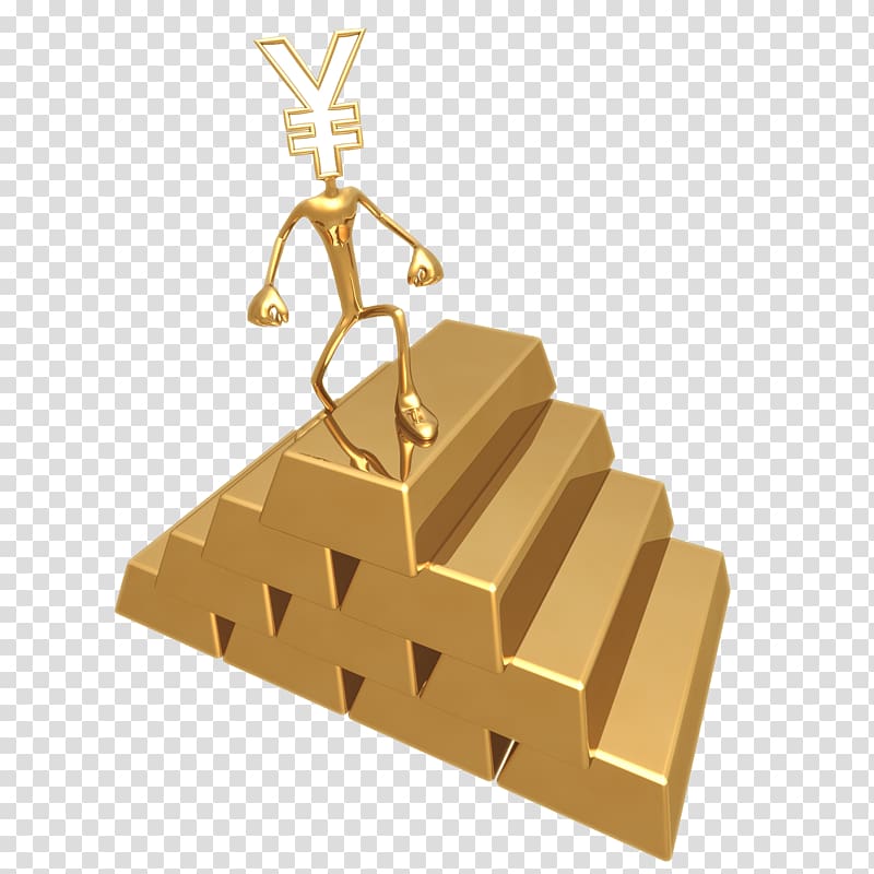 Gold Building Illustration, Metal Model transparent background PNG clipart
