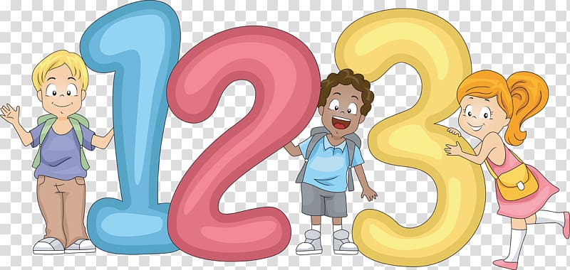 Child Number , kids cartoon transparent background PNG clipart