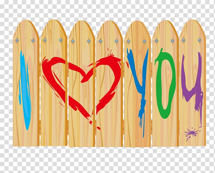 Picket fence Hedge, I love you transparent background PNG clipart