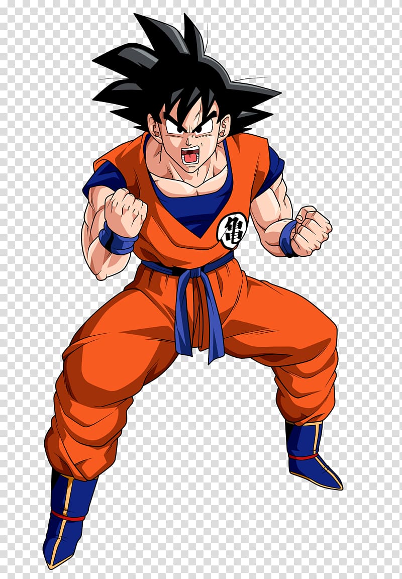 Son Goku illustration, Goku Vegeta Majin Buu Chi-Chi Cell, Goku Background transparent background PNG clipart