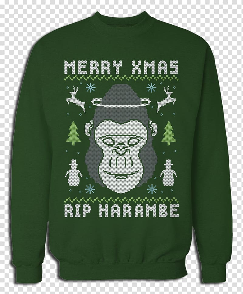 T-shirt Hoodie Sweater Bluza, rip harambe transparent background PNG clipart