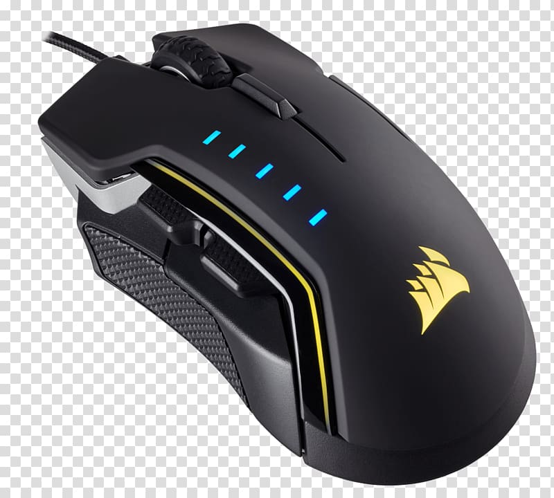 Computer mouse USB Gaming mouse Optical Corsair Glaive RGB Backlit Computer keyboard RGB color model, Computer Mouse transparent background PNG clipart