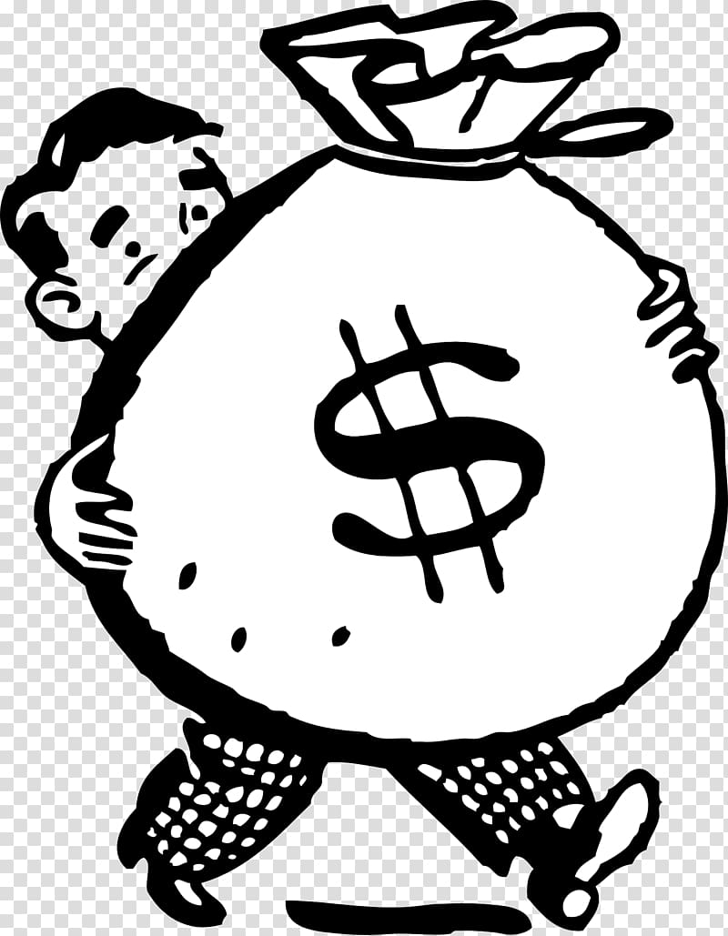 Dollar sign Money Currency symbol , The man holding the purse transparent background PNG clipart