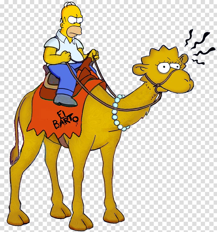 Dromedary Homer Simpson Lisa Simpson Bactrian camel Skinner\'s Sense of Snow, others transparent background PNG clipart