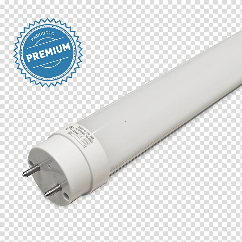 Light-emitting diode LED tube Incandescent light bulb Lighting, Premium transparent background PNG clipart