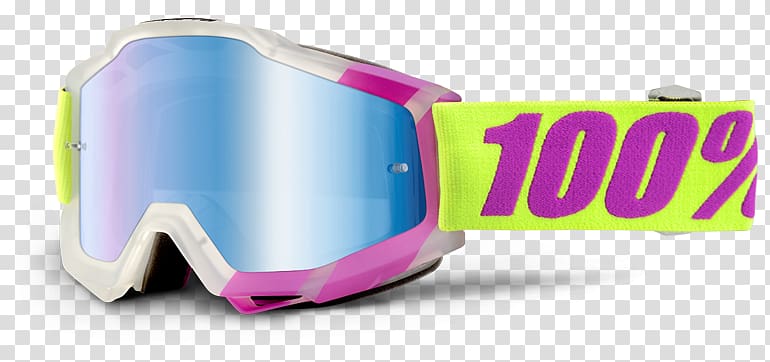 100% Accuri Goggles Sunglasses Yellow, motorcross foam pit transparent background PNG clipart