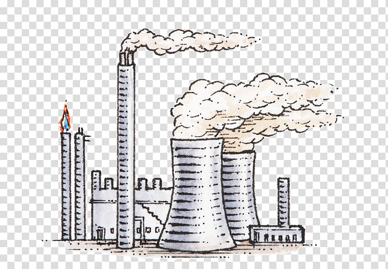 Oil refinery Power station Petroleum Illustration, Coal power stations transparent background PNG clipart