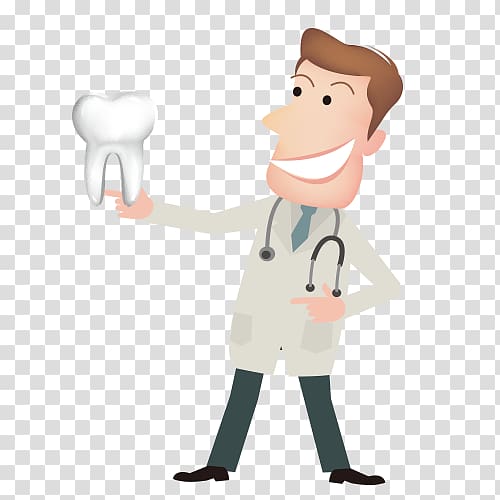 doctor illustration, Cartoon Drawing, Doctors treat toothache transparent background PNG clipart