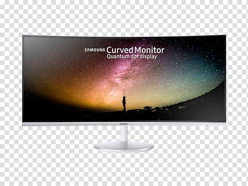 Computer Monitors 21:9 aspect ratio Samsung CF791 LED display, samsung transparent background PNG clipart