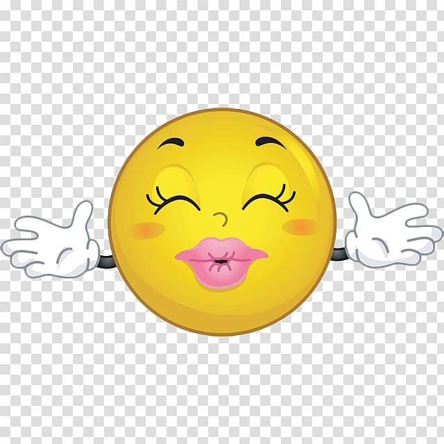 Kiss Emoticon Hug Smiley , Pout kiss cartoon face transparent background PNG clipart