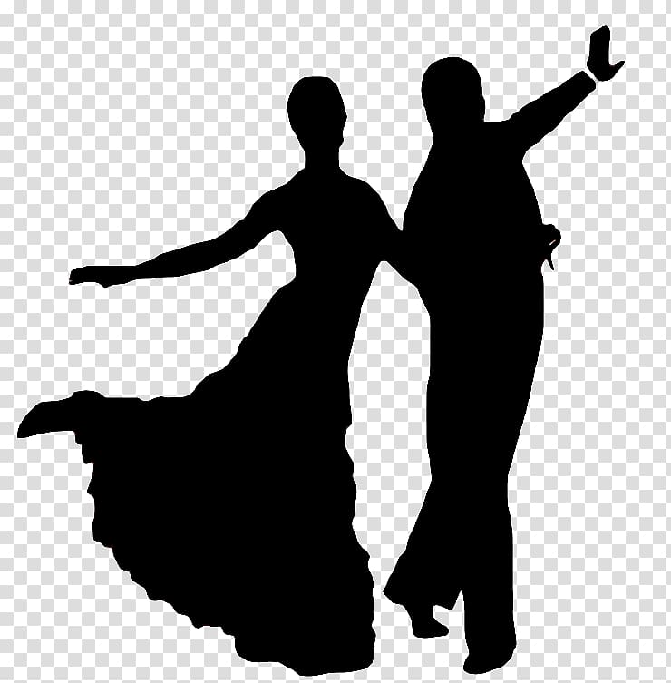 Silhouette Foxtrot Ballroom dance Jive, dancing transparent background PNG clipart
