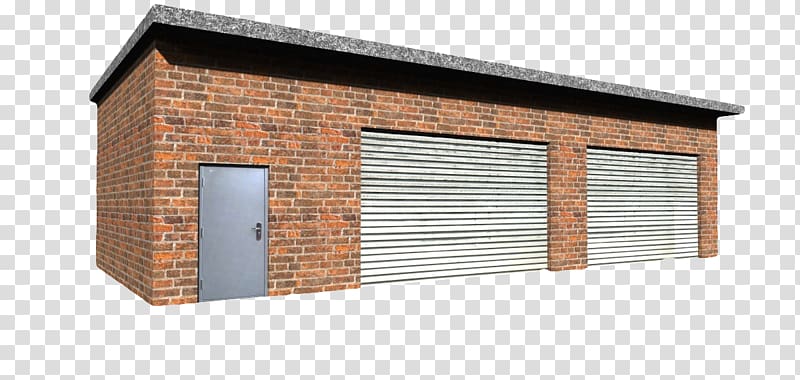 Garage Brick Door, Red brick rolling shutter parking garage transparent background PNG clipart