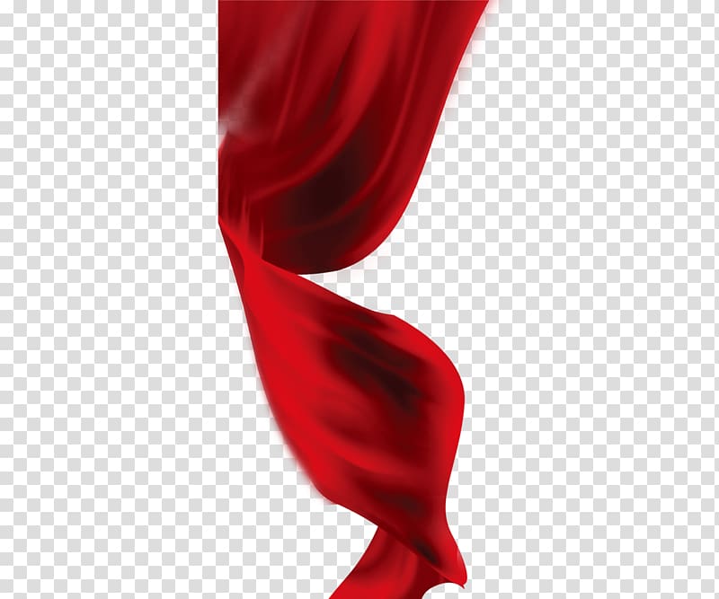 Red Silk, Red Ribbon transparent background PNG clipart