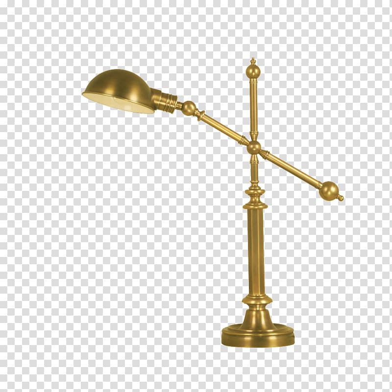 Lampe de bureau Study Designer, Full copper desk lamp study transparent background PNG clipart