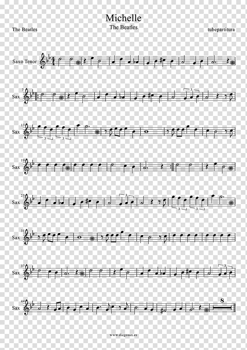 Sheet Music The Beatles Flute Violin, sheet music transparent background PNG clipart