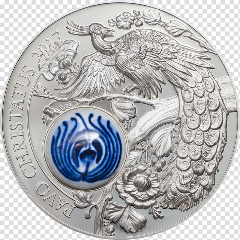 De Koninklijke Porceleyne Fles Silver coin Silver coin Numismatics, peacock transparent background PNG clipart