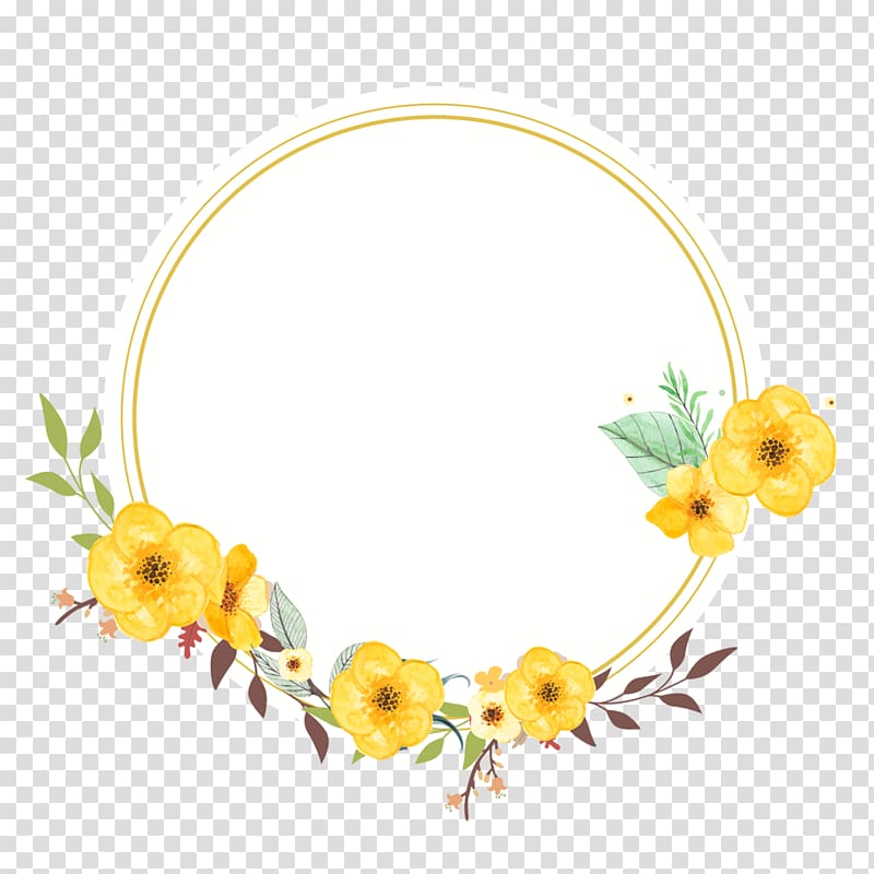 round white , Poster , A beautiful wreath material transparent background PNG clipart