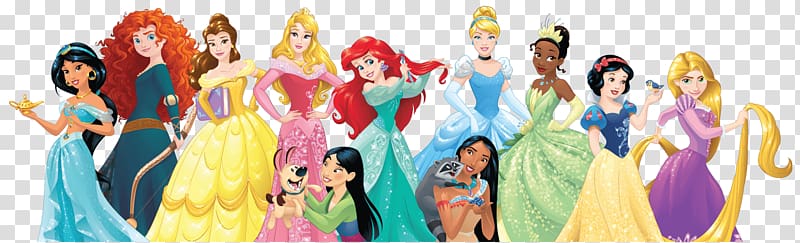 Disney Princesses illustration, Rapunzel Belle Ariel Princess Jasmine Princess Aurora, Disney Princess transparent background PNG clipart