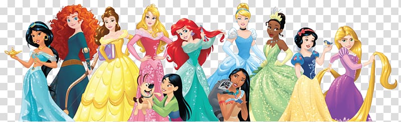 Disney Princess illustration, Belle Princess Aurora Cinderella Rapunzel  Princess Jasmine, beauty and the beast transparent background PNG clipart