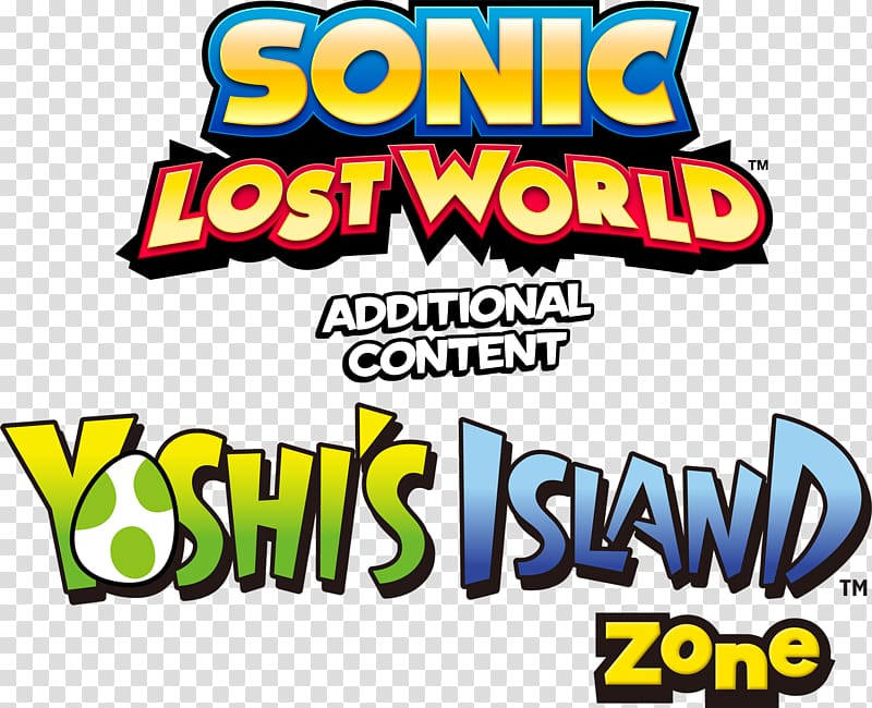 Yoshi\'s Island Yoshi\'s New Island Sonic Lost World Game Logo, sonic lost world transparent background PNG clipart